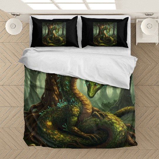 Enchanted Forest Serpent Design Bedding Sets