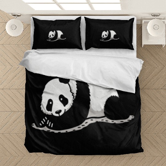 Panda I Hate Mornings Saying Bedding Sets