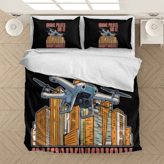 Drone Pilots Do It Anonymously Drone Operator Bedding Sets