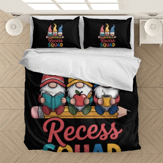 Recess Squad Teacher Para Playground Student Bedding Sets
