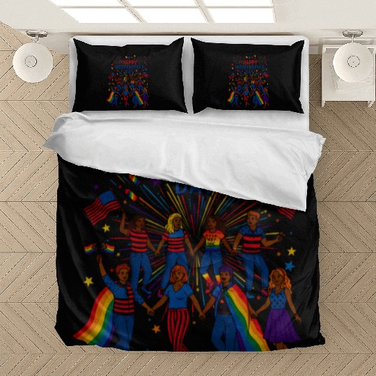 lgbt happy independence day Bedding Sets