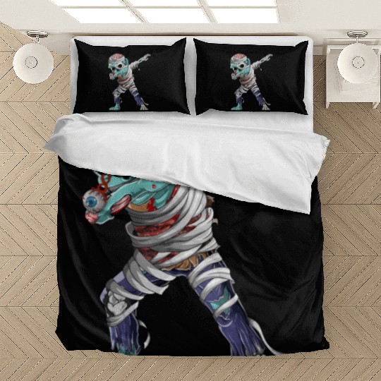 Dabbing Mummy Zombie Halloween Costume Zombie Dab Bedding Sets