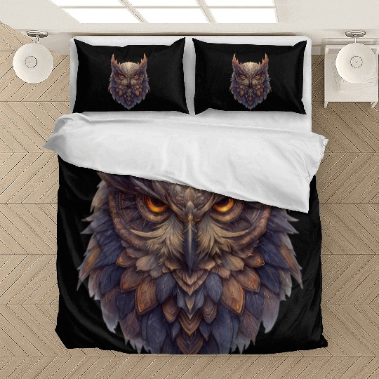 Eagle Owl Illustration Bedding Sets