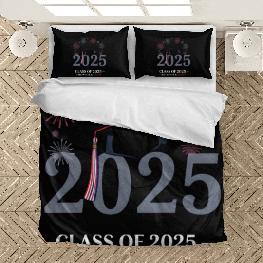 Class of 2025 – Red White & Ready Bedding Sets