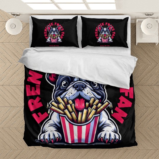 Frenchie Fries Fan Bedding Sets