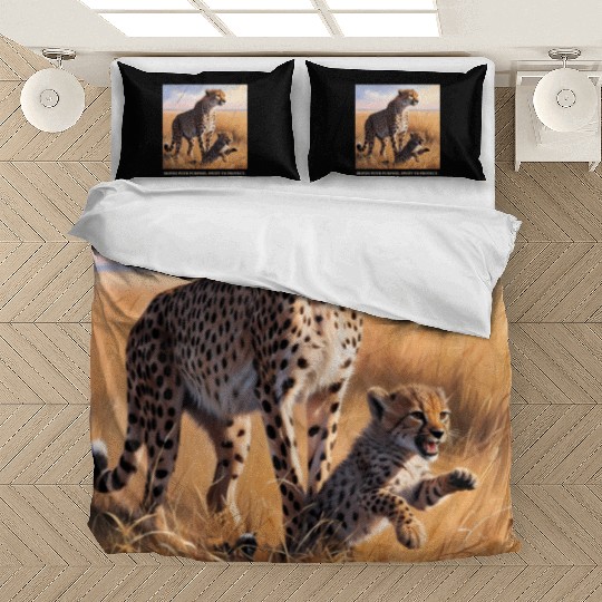 Mama Cheetah and Cub Bedding Sets