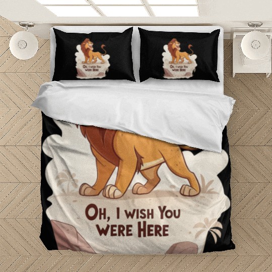 Lonely Lion Longing Bedding Sets