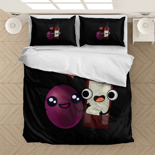I've Got A Crush On You Funny Grape Wine Pun Bedding Sets