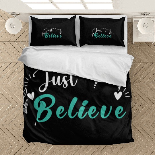 Just Believe original White-Blue Bedding Sets