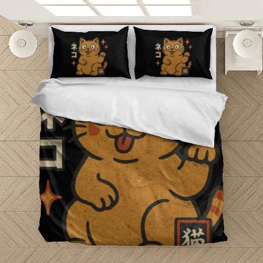 Lucky Cat Japanese Bedding Sets