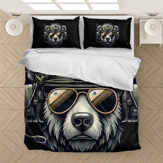 Bear Military Design Bedding Sets