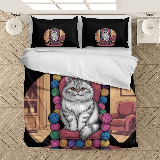 Purrfectly Royal – Ruler of the Living Room Bedding Sets