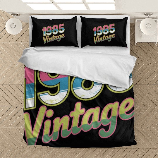 1985 Vintage Birthday Retro 80s Gift Idea Bedding Sets