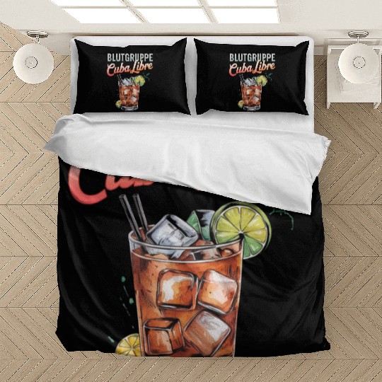 Blutgruppe Cuba Libre Cocktail Bartender Bedding Sets