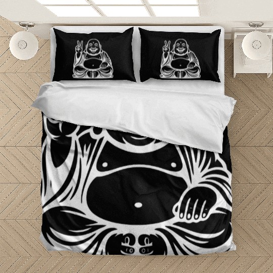 Joyful Buddha Peace Symbol Design Bedding Sets