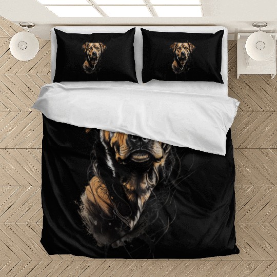 Realistic German Shepherd Portrait Bedding Sets