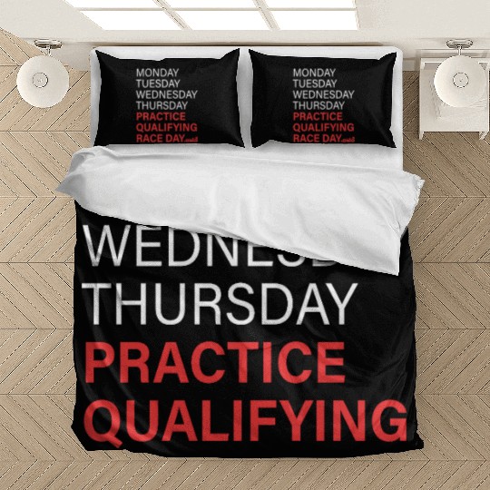 monday tuesday wednesday thursday practice qual Bedding Sets