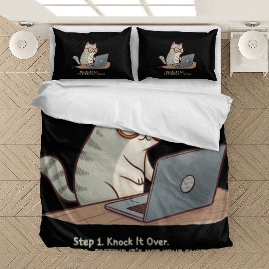 Keyboard Warrior Cat Bedding Sets