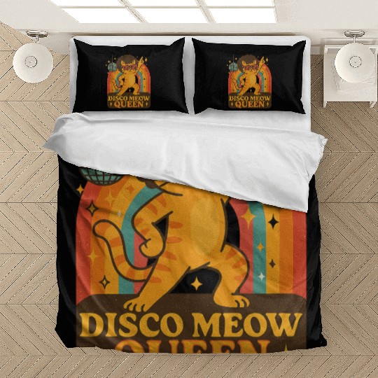 Disco Meow Queen – Groovy Cat Dance Bedding Sets