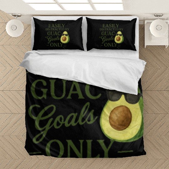 easily distracted by guac goals only AI 1 Bedding Sets