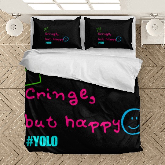 Cringe but happy Bedding Sets