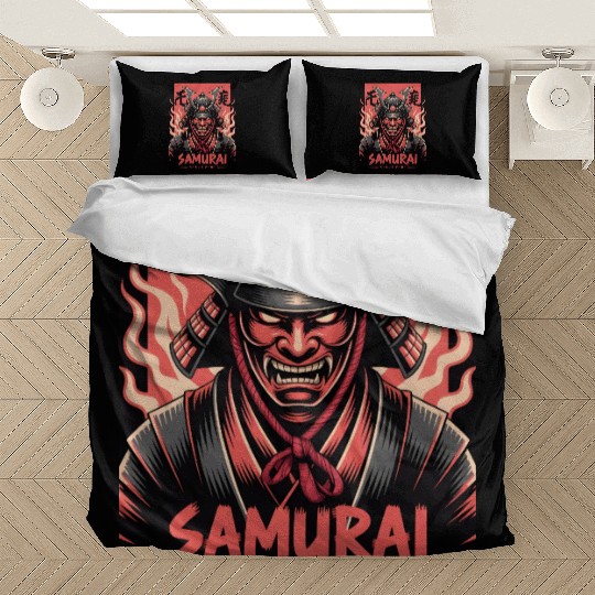 Fire Oni Samurai – Warrior Spirit Art Bedding Sets