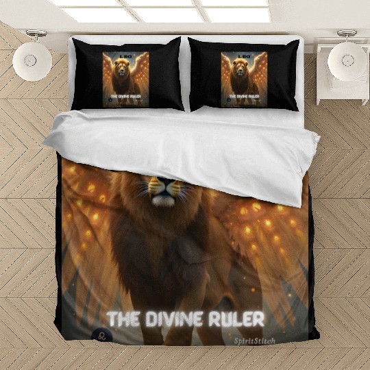 Leo the Divine Ruler with Angel Wings Bedding Sets