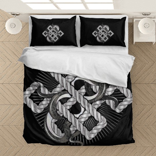 Silver Snake Knot – Mystical & Elegant Bedding Sets