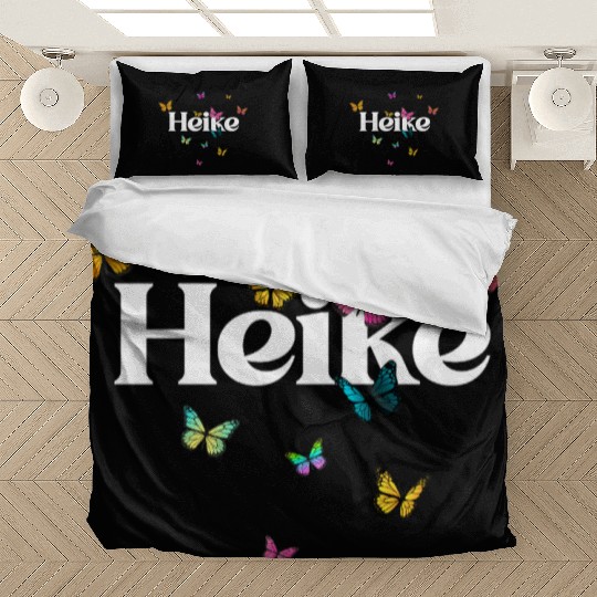 HEIKE - beautiful girl name with cute butterflies Bedding Sets