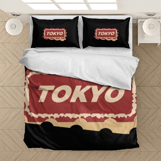 Tokyo Travel Ticket Bedding Sets