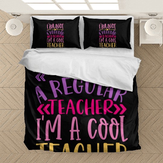 Cool Teacher - Funny Teacher Appreciation Gift Bedding Sets