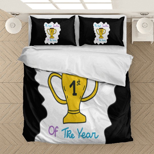 First Teacher Appreciation Trophy Design Bedding Sets