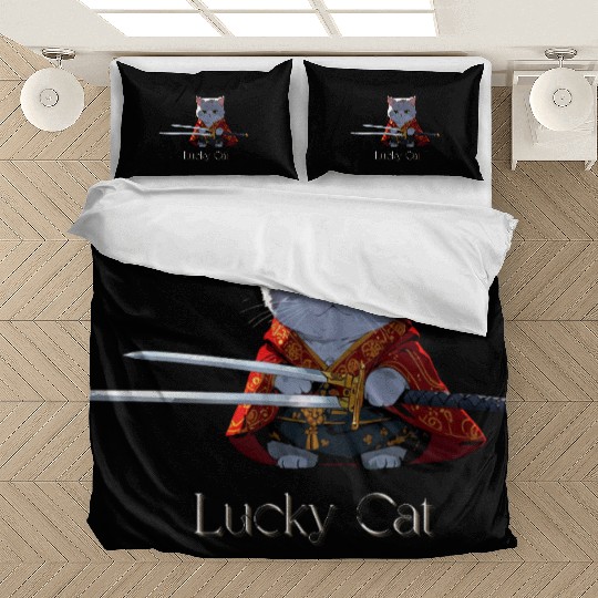Mythic Warrior Cat with Swords Bedding Sets