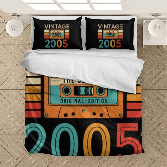 Vintage Cassette Tape 2005 Design Bedding Sets
