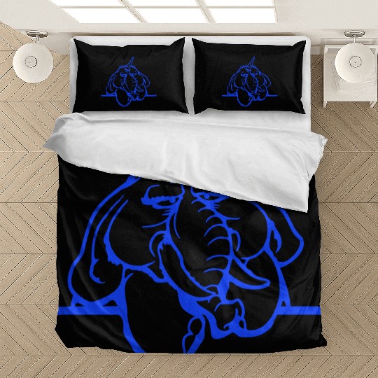 Unicorn Big Elephant Sitting Angry Sad Funny Cool Bedding Sets