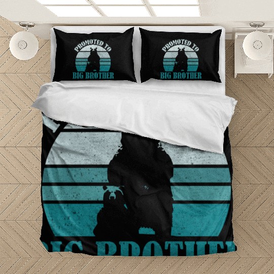 Promoted to Big Brother Bear Design Kids Toddler Bedding Sets