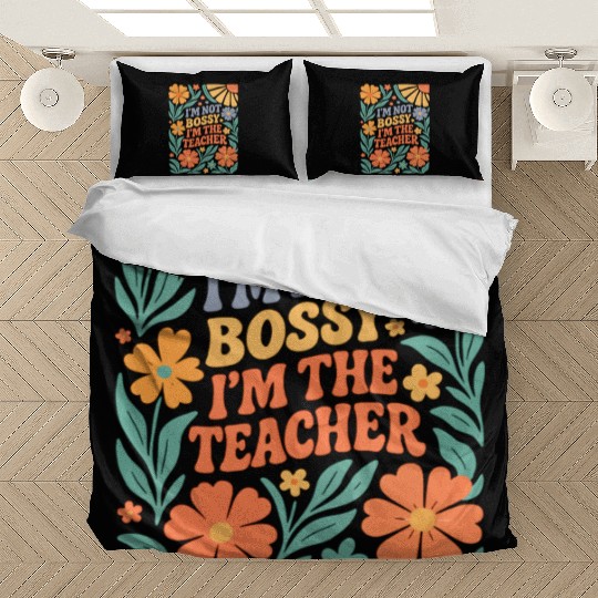 Floral Teacher Affirmation Bedding Sets