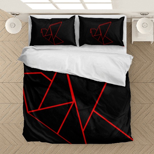 Origami Phoenix Outline Bedding Sets