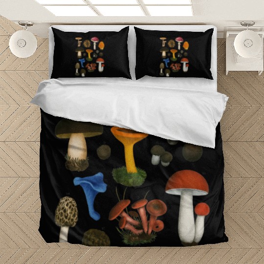 Forest Gems – Colorful Wild Mushrooms Bedding Sets