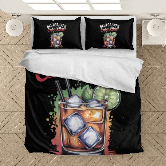 Blutgruppe Cuba Libre Cocktail Bartender Bedding Sets