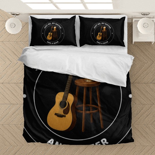 ME MY GUITAR & A BEER Bedding Sets ACOUSTIC MUSICIAN