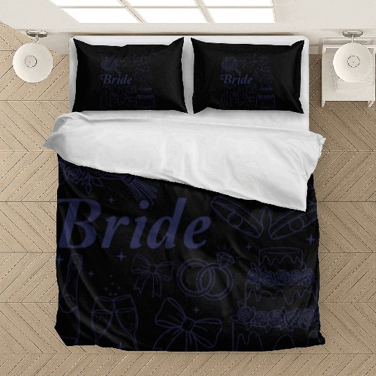 Bride Future Mrs Bow Bridal Wedding Bachelorette Bedding Sets