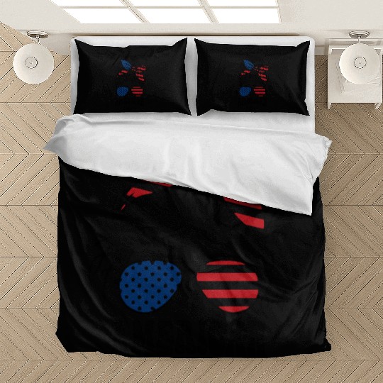 Patriotic American Vibes Illustration Bedding Sets