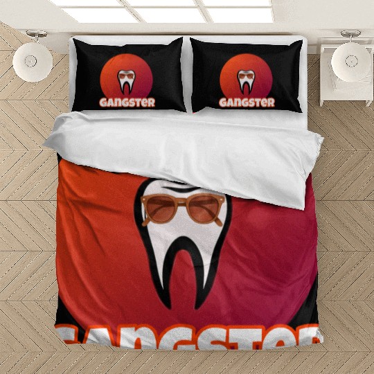 Cool Tooth with Sunglasses Gangster Design Bedding Sets