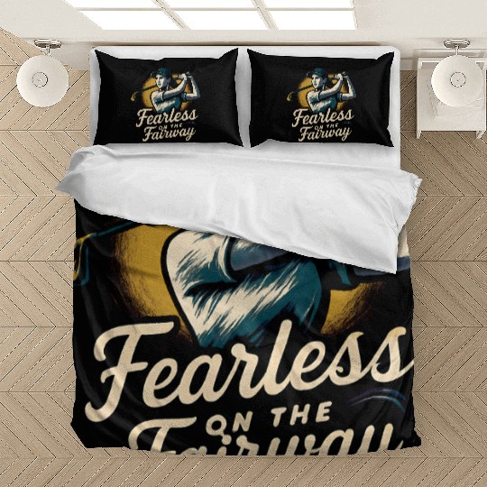 FEARLESS ON THE FAIRWAY FUNNY WOMEN GOLF Bedding Sets