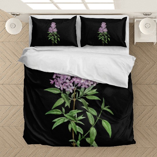 Lavender Bloom Botanical Illustration Bedding Sets