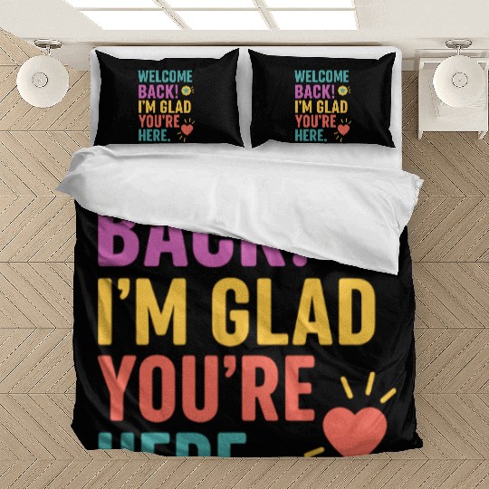 Welcome Back To School, Teacher Appreciation Gift Bedding Sets