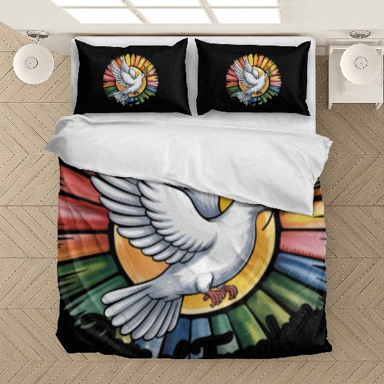 Peaceful Dove with Olive Branch Design Bedding Sets