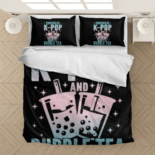 Powered by K-Pop and Bubble Tea | Cute Kawaii Boba Bedding Sets