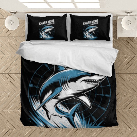 Shark Mode Always On Fierce Predator Vibes Bedding Sets